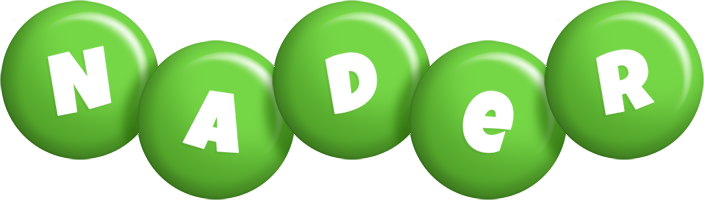 Nader candy-green logo