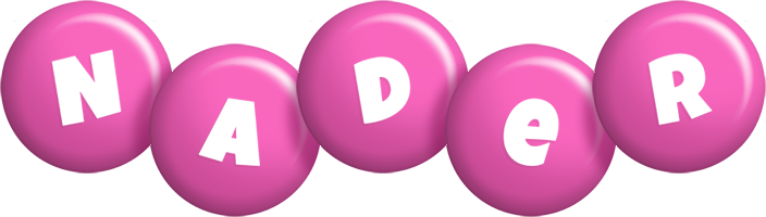 Nader candy-pink logo