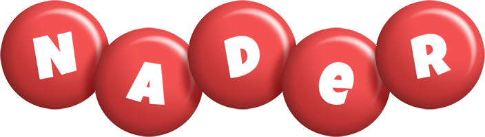 Nader candy-red logo