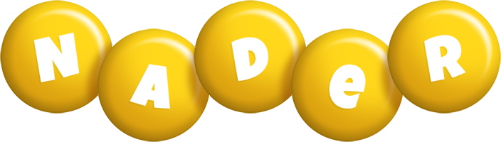 Nader candy-yellow logo