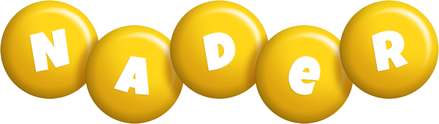 Nader candy-yellow logo