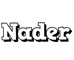 Nader snowing logo