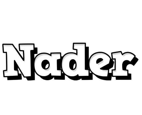 Nader snowing logo
