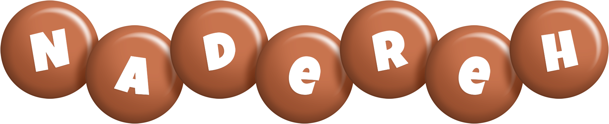 Nadereh candy-brown logo