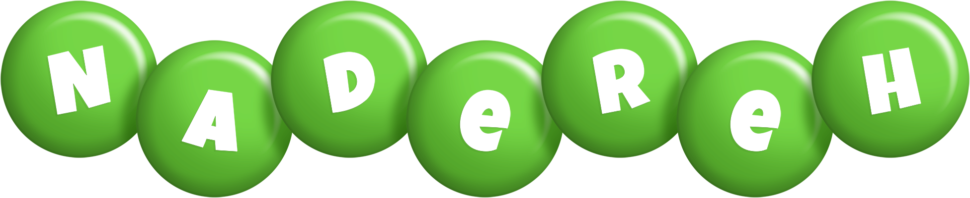 Nadereh candy-green logo
