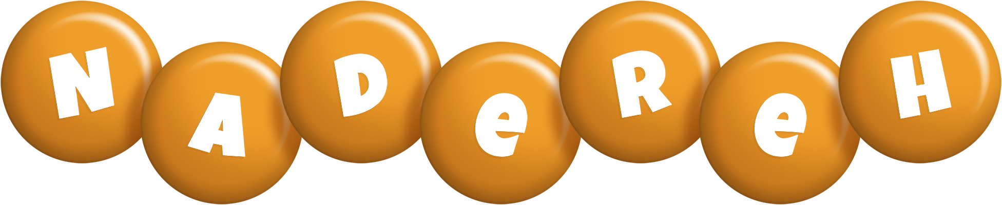 Nadereh candy-orange logo