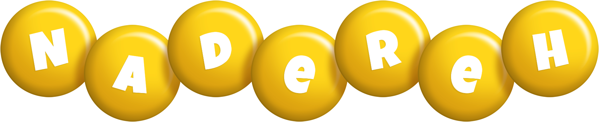 Nadereh candy-yellow logo