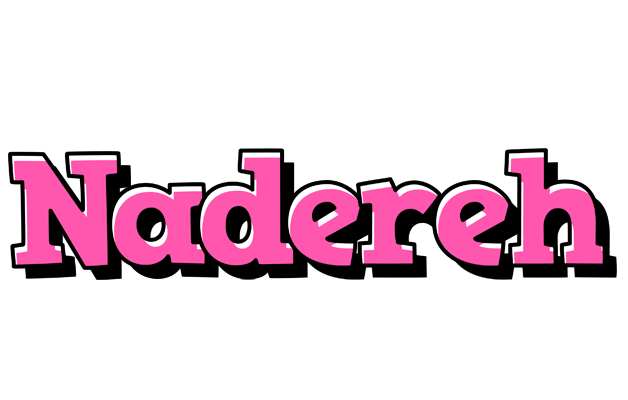 Nadereh girlish logo