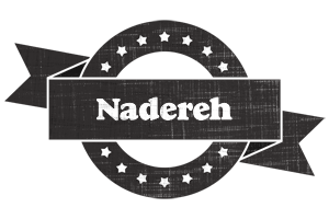 Nadereh grunge logo