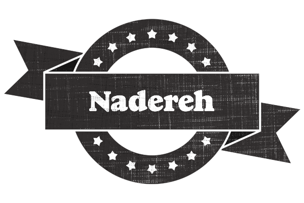 Nadereh grunge logo