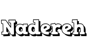 Nadereh snowing logo