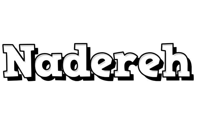 Nadereh snowing logo