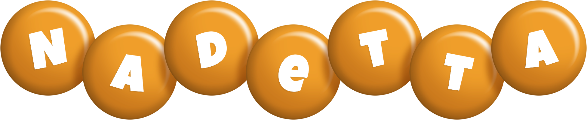 Nadetta candy-orange logo