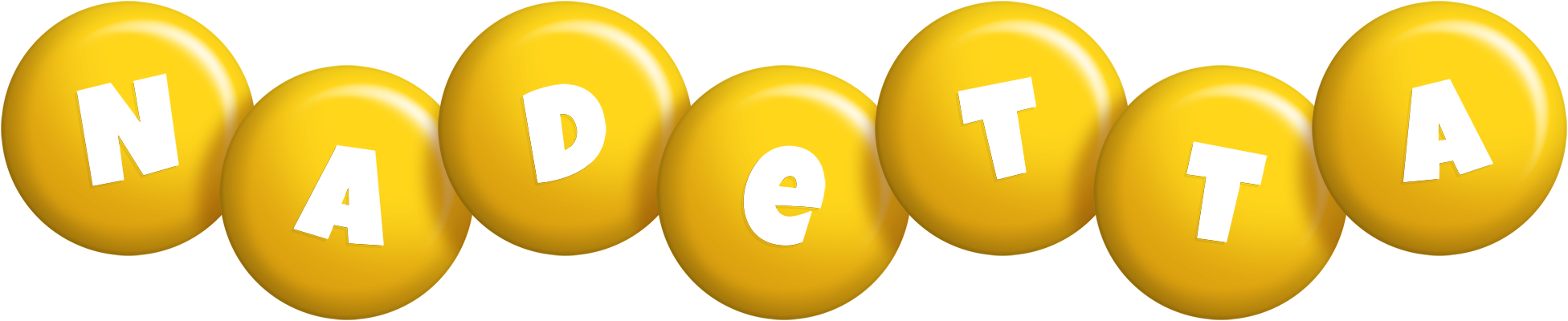 Nadetta candy-yellow logo