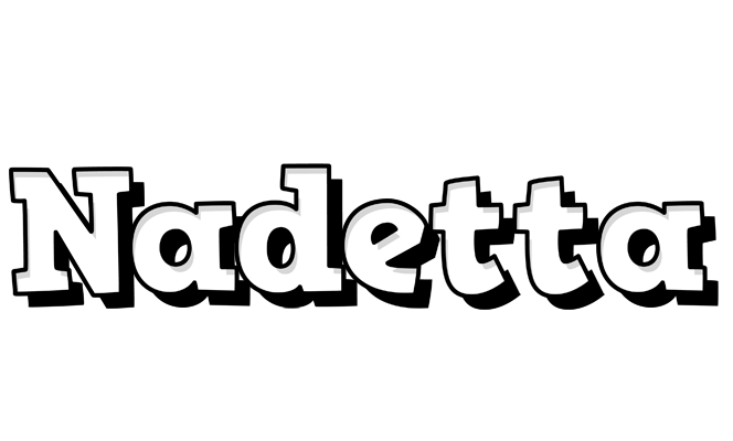 Nadetta snowing logo