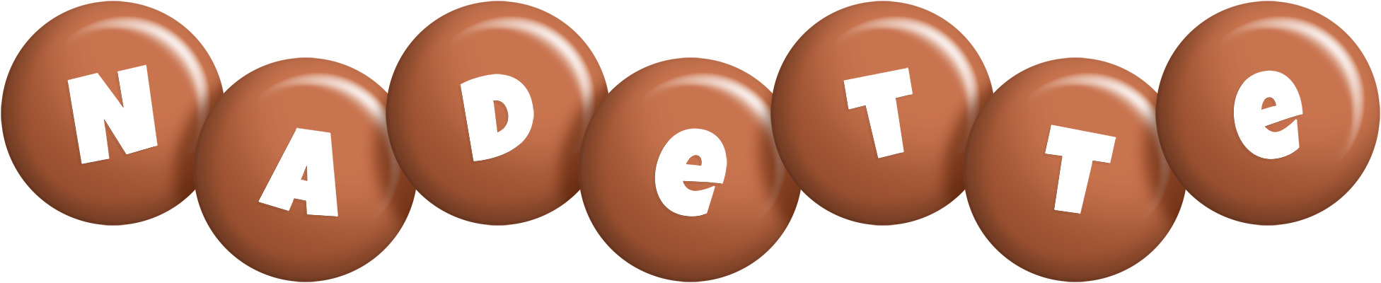 Nadette candy-brown logo