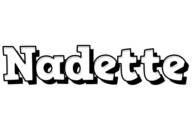 Nadette snowing logo