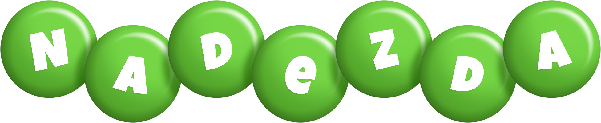 Nadezda candy-green logo