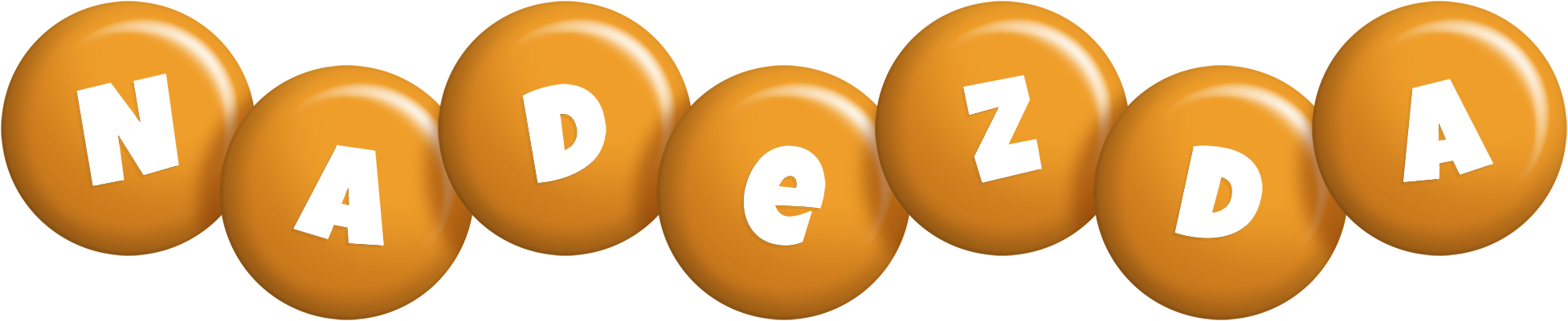Nadezda candy-orange logo