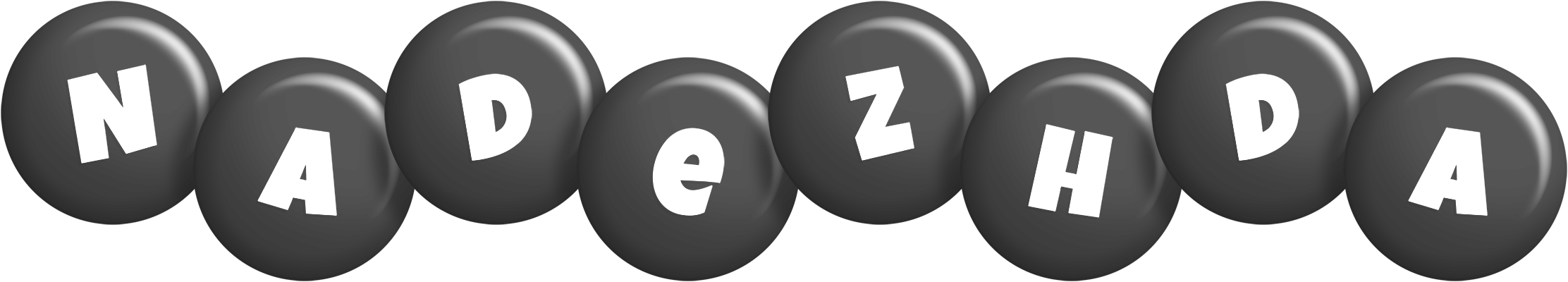 Nadezhda candy-black logo