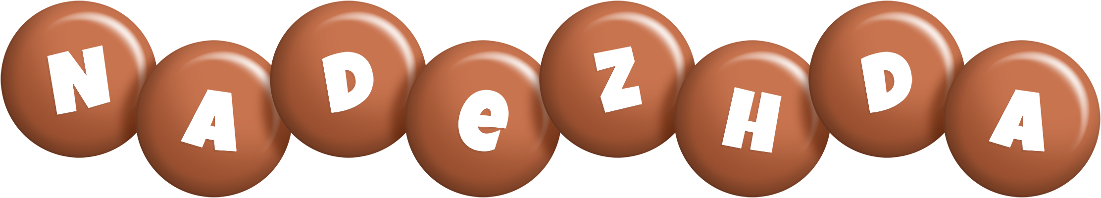 Nadezhda candy-brown logo