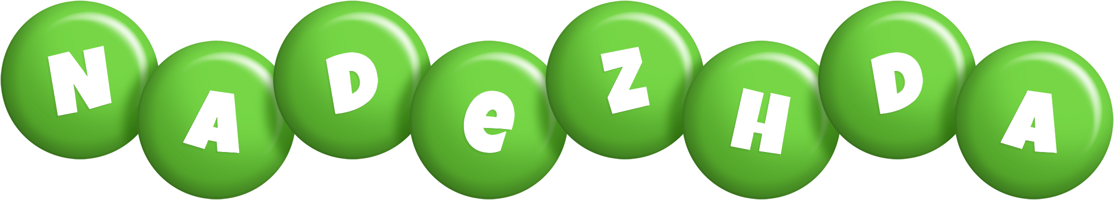 Nadezhda candy-green logo
