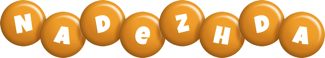 Nadezhda candy-orange logo