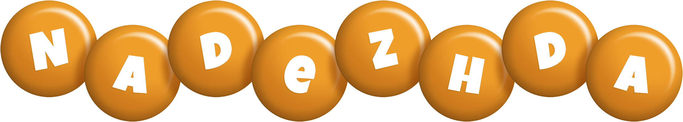 Nadezhda candy-orange logo