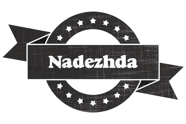 Nadezhda grunge logo