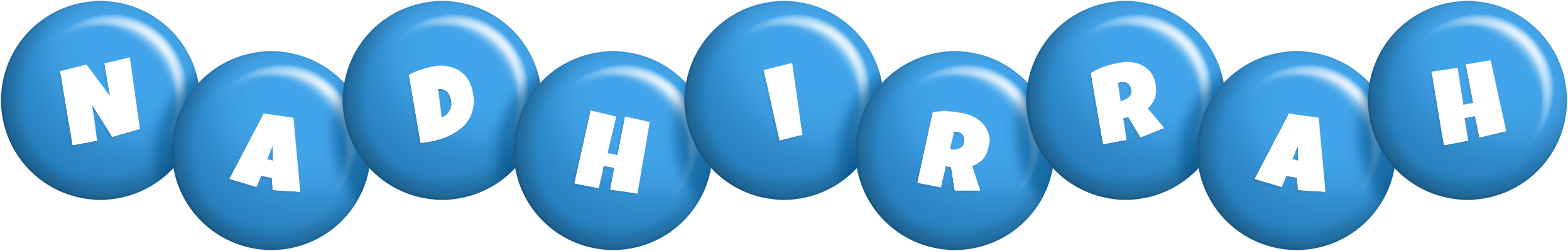Nadhirrah candy-blue logo