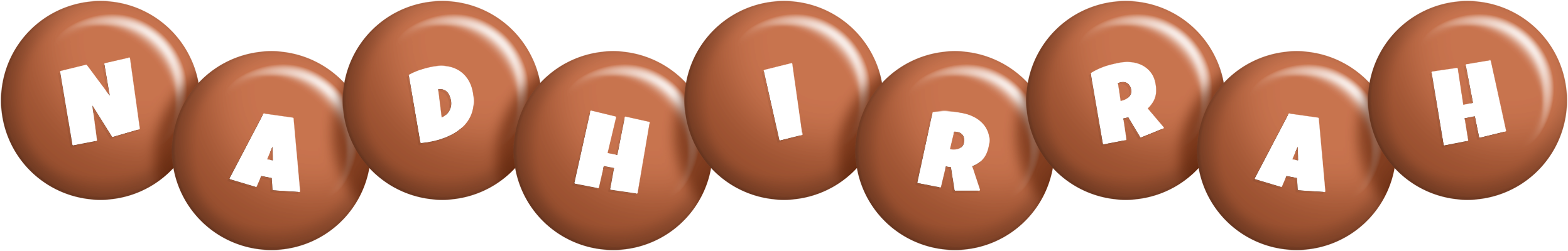 Nadhirrah candy-brown logo