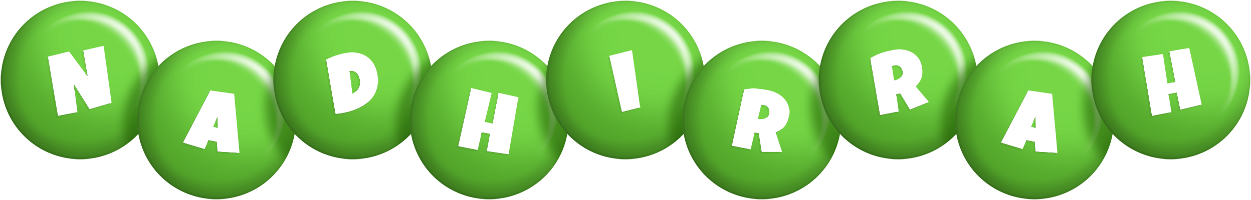 Nadhirrah candy-green logo