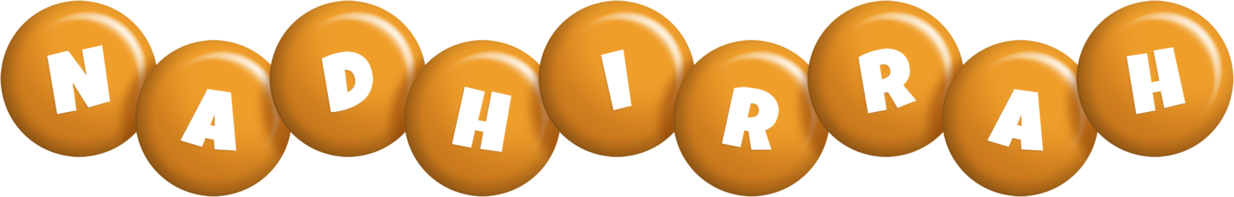 Nadhirrah candy-orange logo