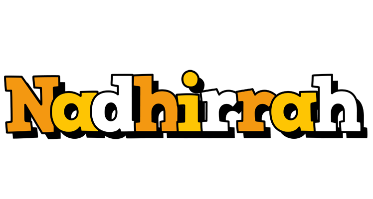 Nadhirrah cartoon logo
