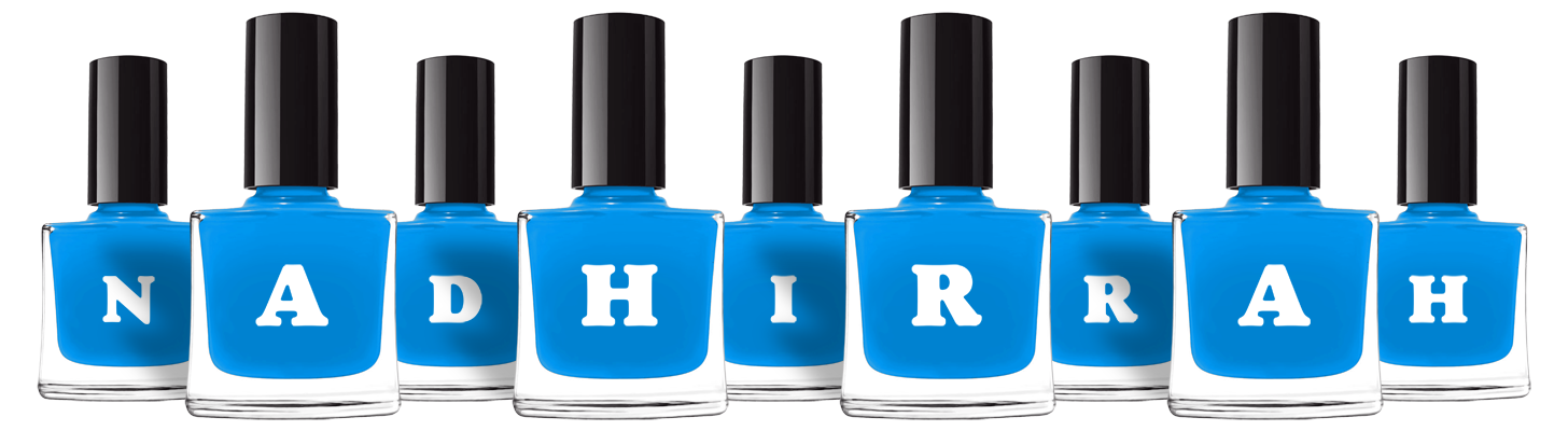 Nadhirrah glossy logo