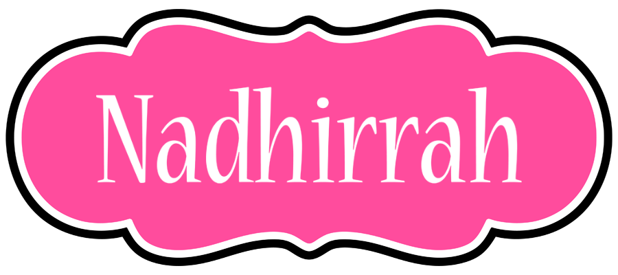 Nadhirrah invitation logo