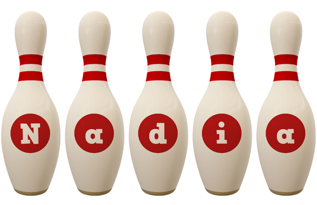 Nadia bowling-pin logo