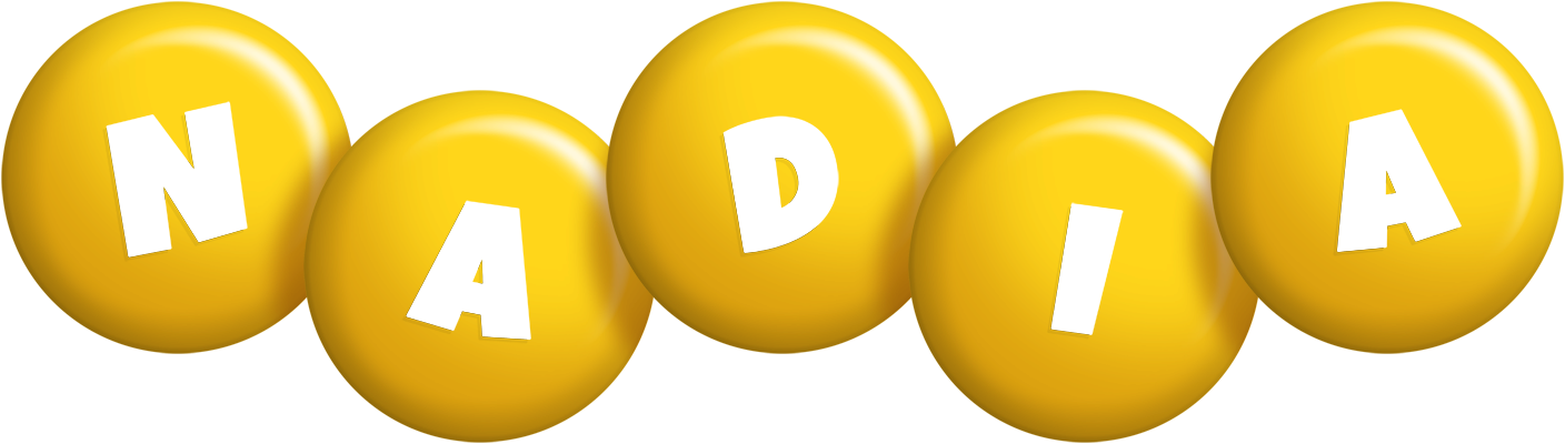 Nadia candy-yellow logo