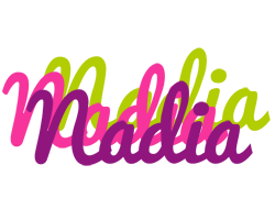 Nadia flowers logo