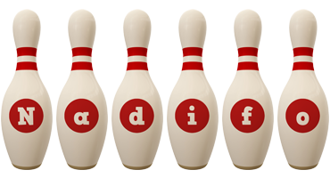 Nadifo bowling-pin logo