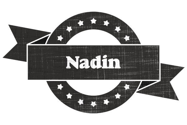 Nadin grunge logo