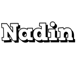 Nadin snowing logo