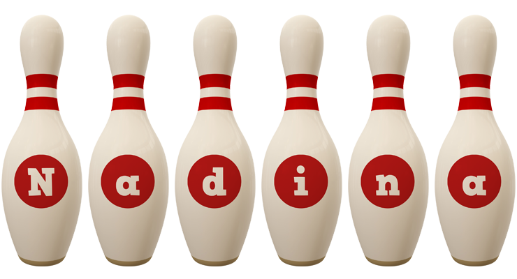 Nadina bowling-pin logo