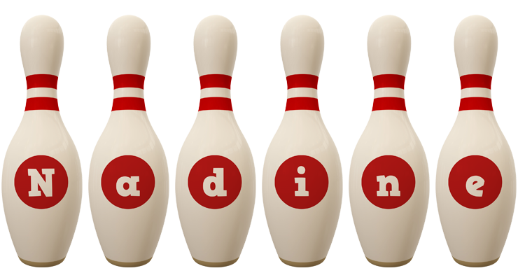 Nadine bowling-pin logo