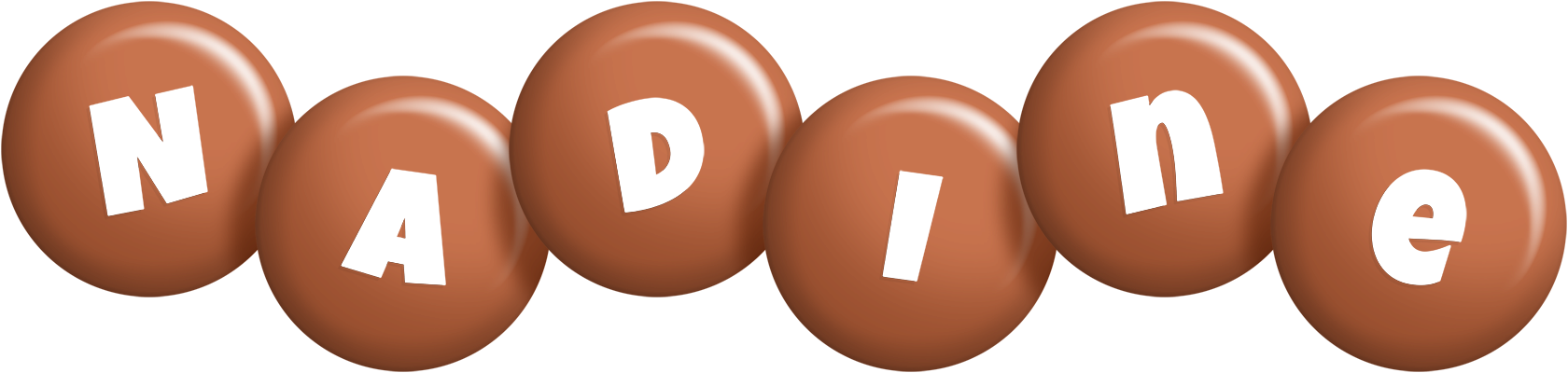 Nadine candy-brown logo