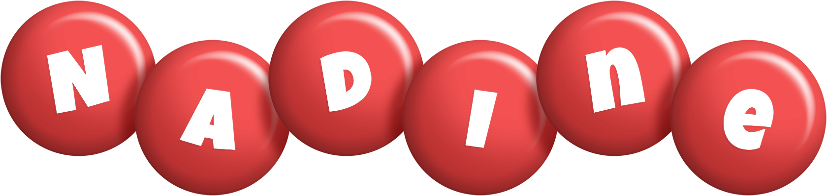 Nadine candy-red logo