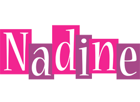 Nadine whine logo