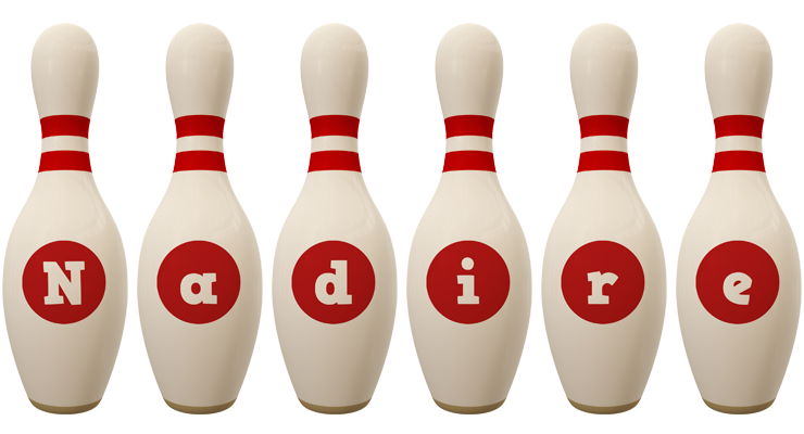 Nadire bowling-pin logo