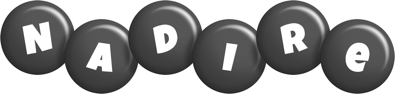 Nadire candy-black logo