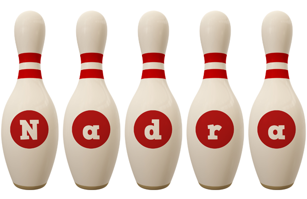 Nadra bowling-pin logo